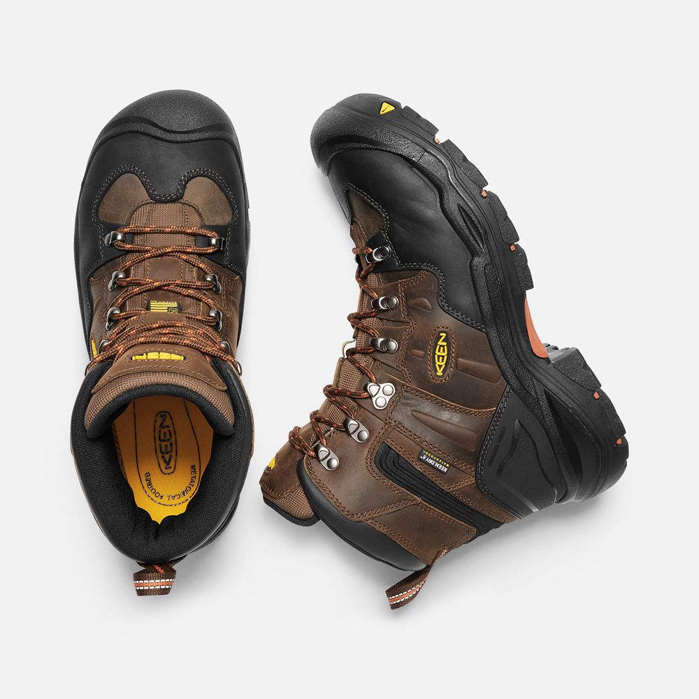 Botte de Travail Keen Homme Marron/Noir | Coburg 6\" Waterproof (Steel Toe) | CDHMV-1659